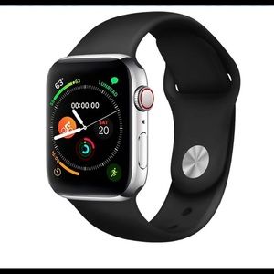 APPLE WATCH BLACK BAND, SILICONE CLASSIC